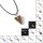 Pendentif Triangle de pierres précieuses semi-précieuses Guérison Chakra Triangle Charmes pour la fabrication de bijoux